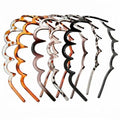 Zig Zag Non-Slip Hair Bands Set - Flexible Retro 90s Y2K Style for Women