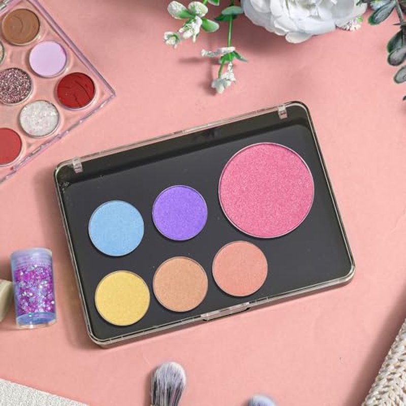 10-Pack Magnetic Makeup Palettes with Clear Top for DIY Cosmetics
