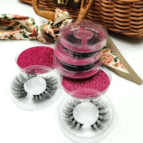 False Eyelashes 20 Pairs Mink Eyelashes Wispy Lashes 15mm Natural Looking Eyelashes(H1)