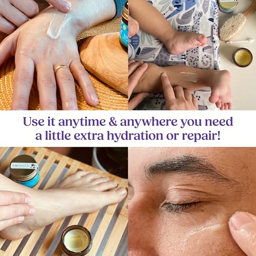 Organic Beef Tallow Balm with Frankincense, Lavender, & Rosehip Oil, 1 oz ? Hand Made in USA Tallow Moisturizer for Dry, Sensitive Skin, Rosacea, Eczema | Natural Hydration for Face & Body