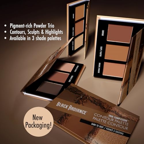 Black Radiance Contour Palette Medium to Dark 0.38oz