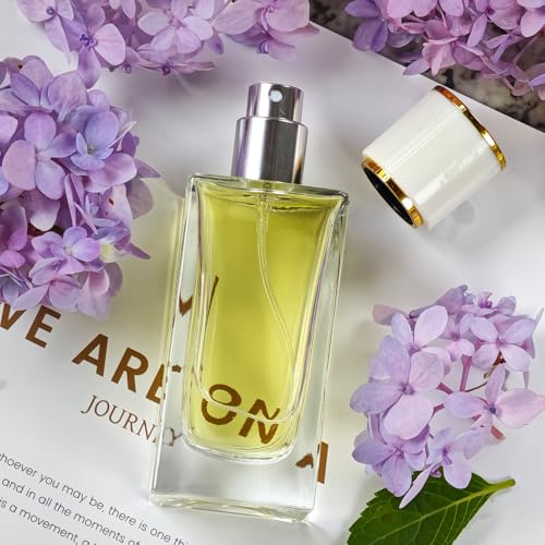 2 Pack 50ml Glass Perfume Spray Bottles with 3 Dispensers