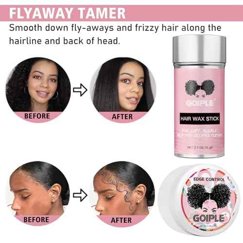 Wig Accessory Essentials Kit Lace Front Wig Glue & Remover, Wig Caps, Elastic Band, Hair Wax Stick, Edge Control, Edge Brush, Hair Shear Dermaplanning Razor Tool and Edge Scarf - 10PCS