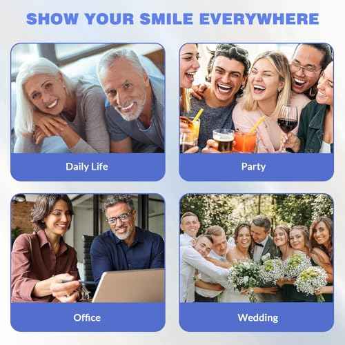 Veneers Teeth for Women, DIY Denture Kit, Do It Yourself False Teeth, Upper and Lower Matching Set, Fix Your Smile at Within Minutes, 1PCS