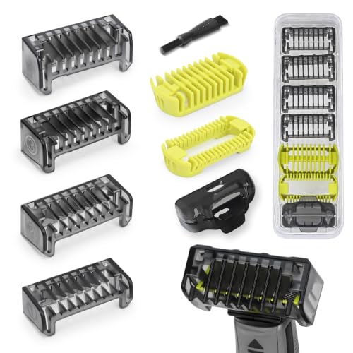 7 Pcs Guard Combs Kit with Case for OneBlade Trimmers – Beard & Body Grooming