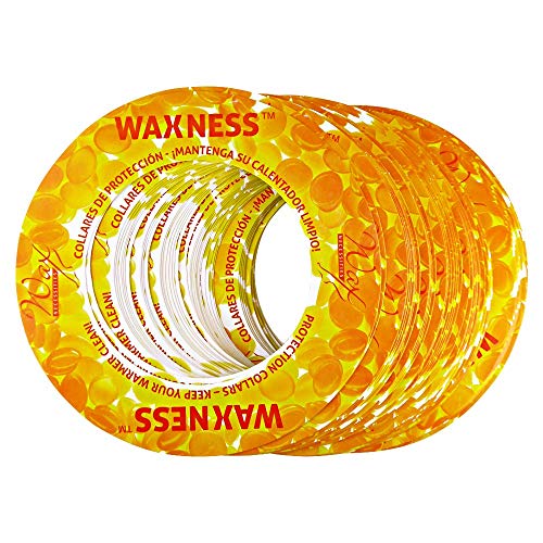 Waxness Wax Necessities Assorted Protection Collars Green Yellow Red for 14 Ounces Tins Fits Most Brands 150 Pack