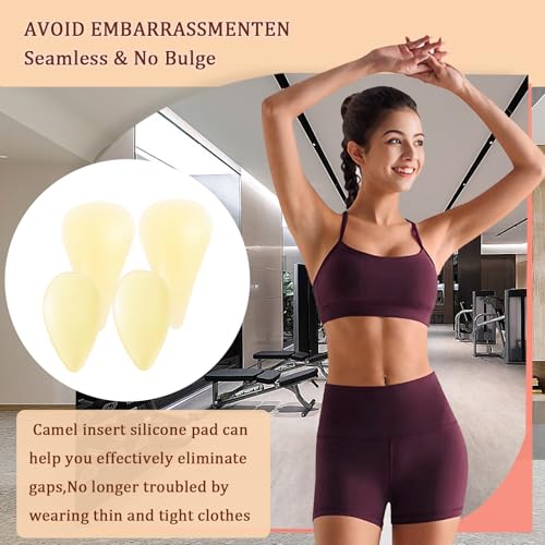 Seamless Coverage Underwear with Silicone Pads for Women