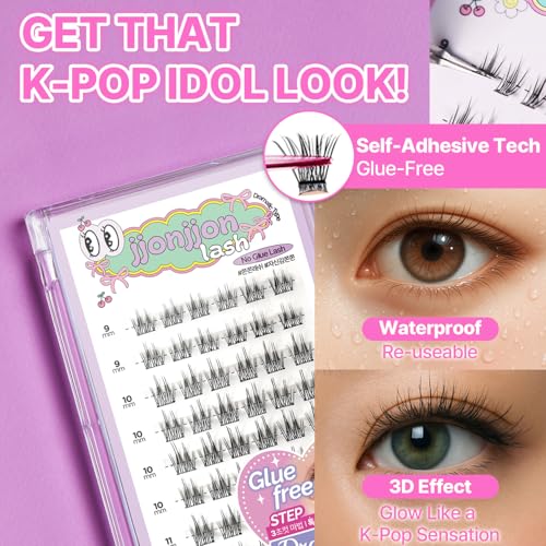 CLIONE PRIME Self Adhesive Lash Clusters - No Glue Needed