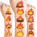 96 PCS Fire Flame Temporary Tattoos for Kids Party