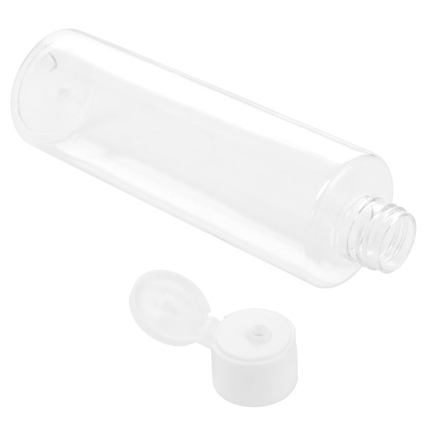 ZEONHAK 30 Pack 8oz / 250ml Clear Plastic Empty Bottles, Plastic Travel Bottle with Flip Cap, Portable Refillable Containers for Shampoo, Lotion, Liquid Body Soap, Cream, Toner and Other Liquids