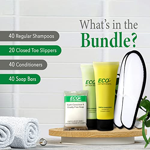 ECO Amenities 140-Piece Hotel Toiletries Set - TSA Travel Shampoo