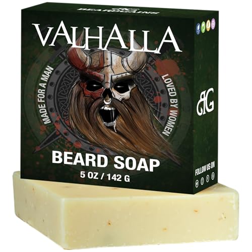Beard Gains Valhalla Organic Goat Milk Beard Soap/Conditioner | Eliminate Itch & Dandruff and Promote Beard Growth & Improved Skin