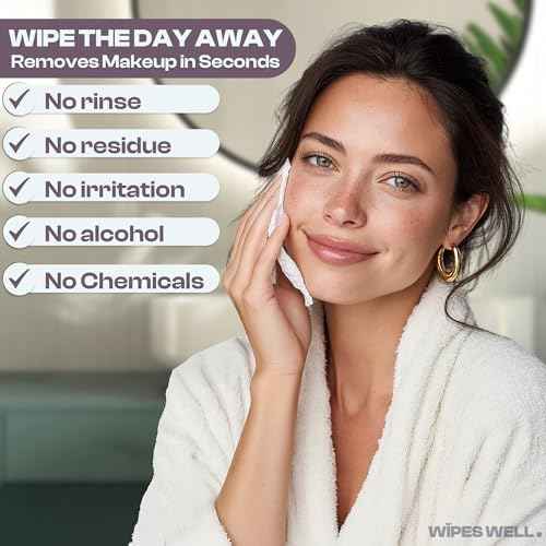 Makeup Remover Wipes with Aloe Vera & Avocado Oil | 21 Count | Facial wash | Individually Wrapped Face Wipes, Travel Size, Purse Essentials, Removes Waterproof, Make Up Remover, Unscented