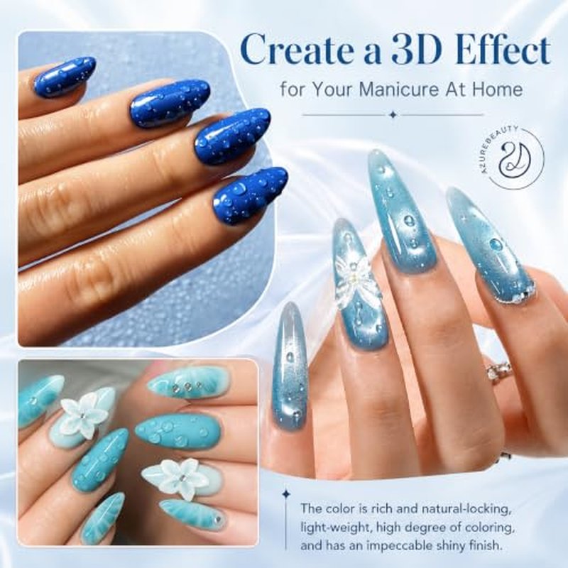 3D Water Drop Gel Top Coat - High Gloss Nail Art Finish 15ML