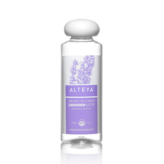 Alteya Organics Lavender Water USDA Certified Organic Facial Toner, 8.5 Fl Oz/250mL Pure Bulgarian Lavandula Angustifolia Flower Water, Award-Winning Moisturizer BPA-Free Bottle with Reducer