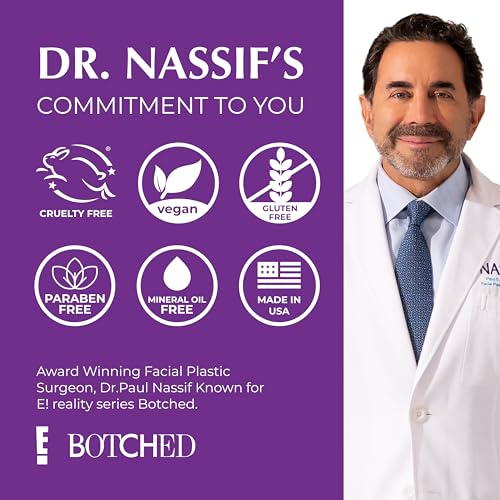 NassifMD Glycolic Acid Face Wash, Hydrating Facial Cleanser, Anti aging Face Wash, Glycolic cleanser for Face for Wrinkles and Fine Lines, Evens Skin Tone, Glycolic Face Wash