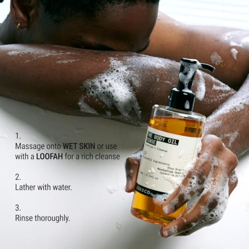 JUNO & Co. Body Oil Rinse - Hydrating Shower Cleanser, 9.13 fl oz