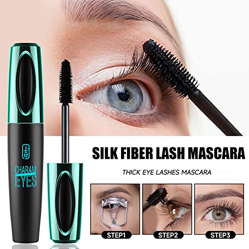4D Silk Fibers Waterproof Mascara - Full Thickening Lashes