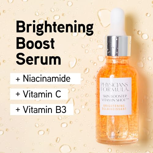 Physicians Formula Skin Booster Vitamin Shot, Brightening Serum with Vitamin C, Licorice & B3, Targets Dark Spots for Radiant Glow ? Brighten