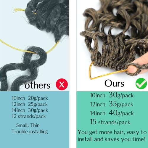 Gogo Curl Crochet Hair Extensions - Pre-Looped 8 Inch - 8 Packs for Black Women