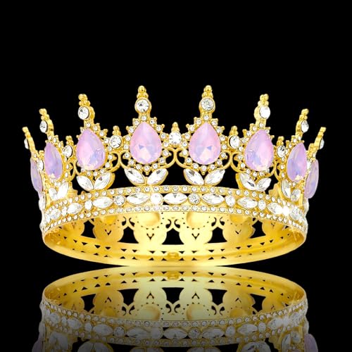 Queen Crown Rhinestone Tiara for Women - Wedding & Costume