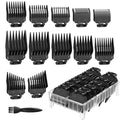 Professional Hair Clipper Guards Set with Organizer - 14 Pieces