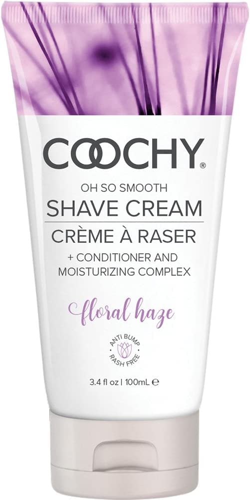 Coochy Intimate Shaving Cream | Shave Conditioner & Moisturizer for Face & Body | Ideal for Sensitive Skin Care, Anti-Bump | Floral Haze, 3.4 oz