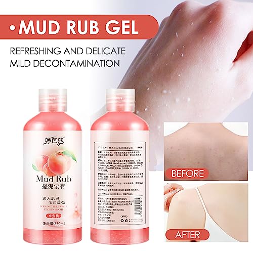 Peach Mud Exfoliating Body Scrub - 350ML DafPrauy Natural Skin Care