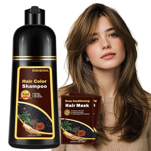 Chestnut Brown Hair Dye Shampoo - 3-in-1 Color, 16.9 Fl Oz