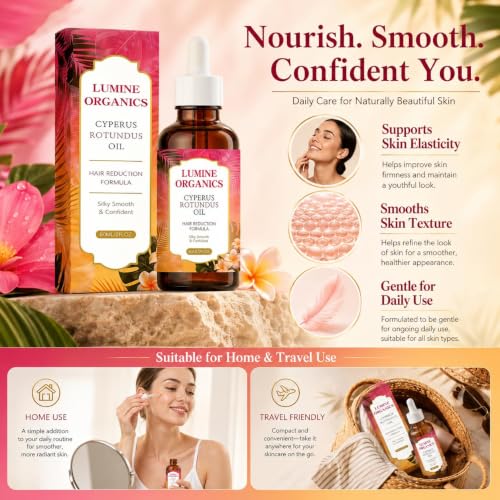 Natural Cyperus Rotundus Oil for Hair Removal - 60ML