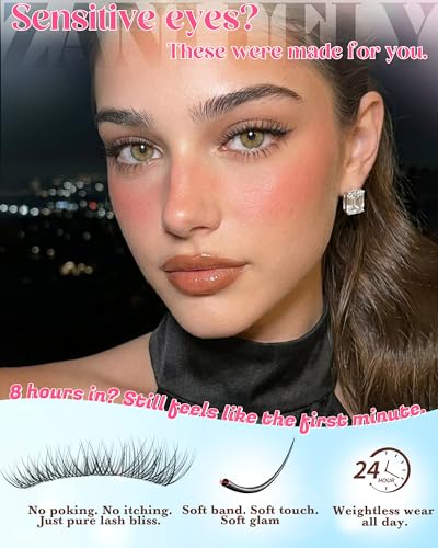Short Lash Clusters 8-10-12mm Natural Wispy Eyelash Extensions 180pcs