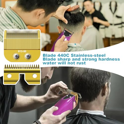 913-50 Adjustable Medium Blade Replacement Trimmer Blade Compatible with oster Finisher Trimmer Model 59 and T-Finisher Trimmer Blades£¬Golden