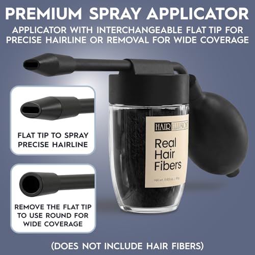 Hair Illusion Spray Applicator Flat Tip for Precise Hairline