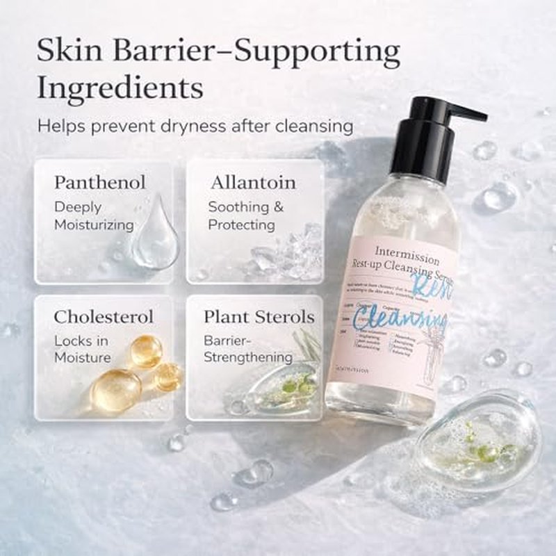 INTERMISSION Rest-Up Cleansing Serum 7.43 fl oz - Gentle Daily Facial Cleanser