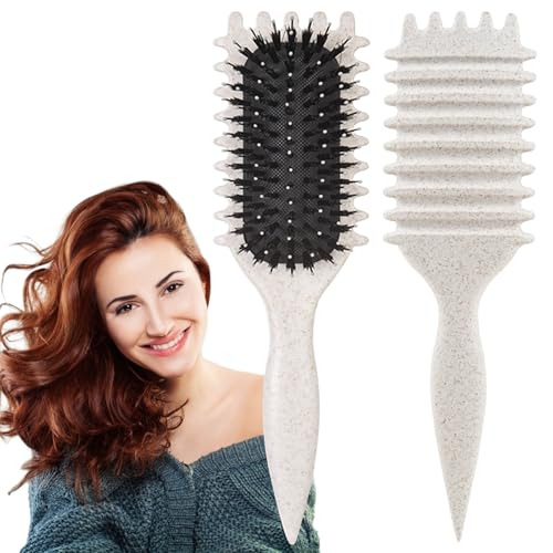Curly Hair Brush - Ergonomic Curl Defining Comb for All Hair Types