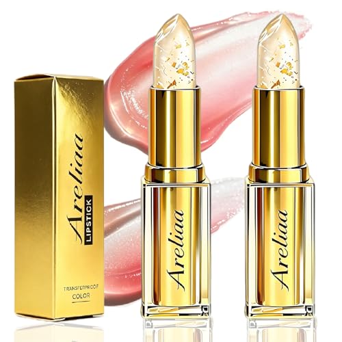 Areliaa pH Color-Changing Lipstick for Women, 2Pcs