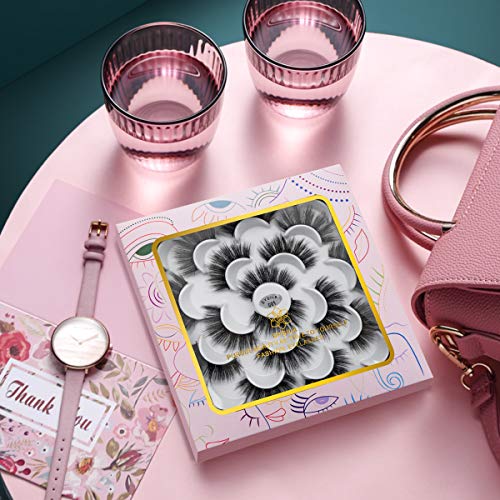 DYSILK Mink Lashes Wispy 6D Fluffy 18mm - 10 Pairs Reusable