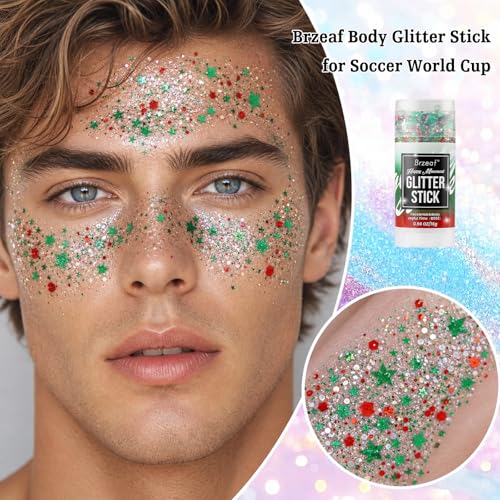 Brzeaf Body Glitter Stick - Long-Lasting Rave & Festival Makeup