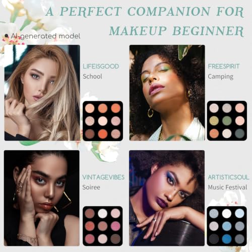 Color Nymph Mint Green Makeup Kit for Teen Girls & Women - 36 Color Eyeshadow Set