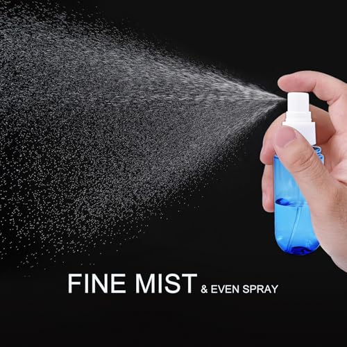 YOCASII 3-Pack Mini Spray Bottles 1.9oz Travel Size TSA Approved - Blue-Orange-Pink