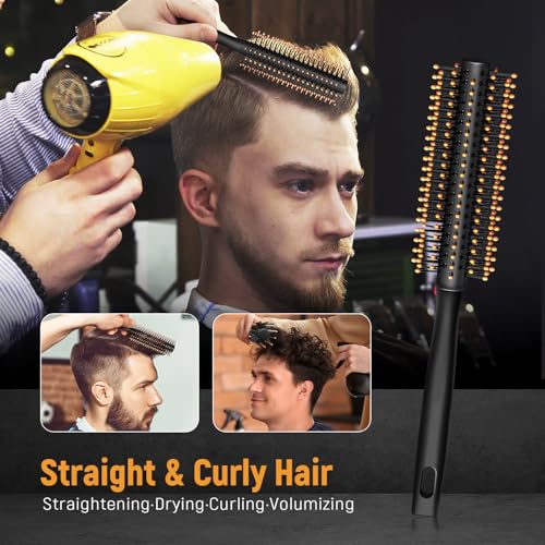 Stylemate Men's Hair Styling Combs & Brush Set for Quiff & Pompadour