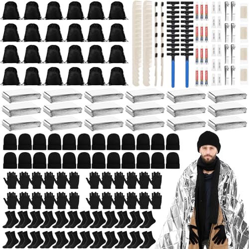 Coume 24-Set Homeless Care Package Winter Hygiene Kit Bulk
