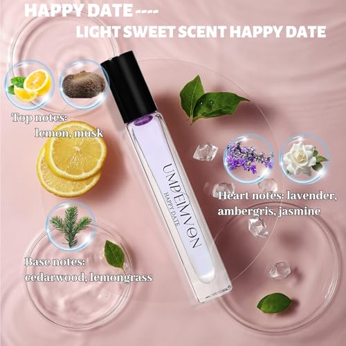 3 Pack Pheromone Perfume Oil Roller – Long Lasting, 0.33 Fl Oz