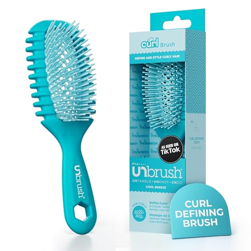 FHI Heat UNbrush Curl Defining Brush for Curly Hair - Pain-Free Detangling