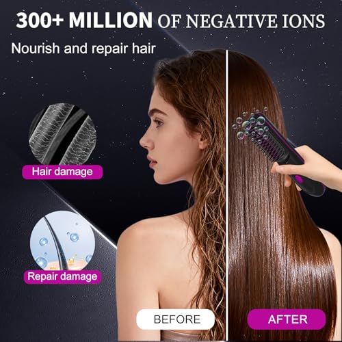 KNISUZ Go Brush Pro 2026 Mini Cordless Hair Straightener