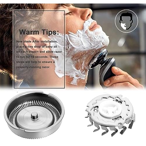 Poweka HQ56 Replacement Shaver Heads for HQ3 HQ4 HQ55 HQ56 HQ6,Razor Shaving Heads Blade Compatible with Philipss Norelcos HQ300 HQ442 HQ916 HS190 HQ6990 Electric Shavers