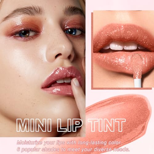 6-Color Lip Gloss Oil Set - Hydrating & Nourishing