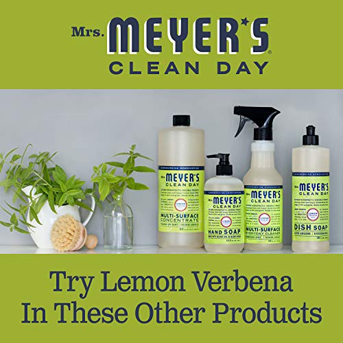 MRS. MEYER'S CLEAN DAY Hand Soap Refill, Made with Essential Oils, Biodegradable Formula, Lemon Verbena, 33 Fl. Oz - Pack Of 2