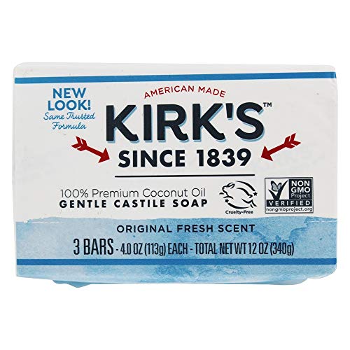 Kirk, Coco Castile Soap, 3 Count