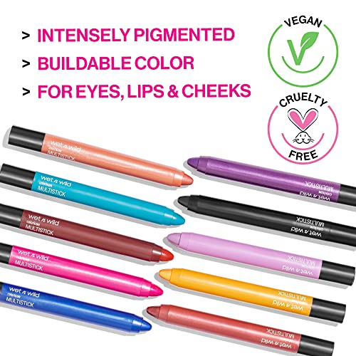 wet n wild Color Icon Cream Eyeliner Eyeshadow Multi-Stick, Moisturizing, Nourishing Velvety Cream-to-Powder Buildable & Blendable Formula, Cruelty-Free & Vegan - Born To Flirt